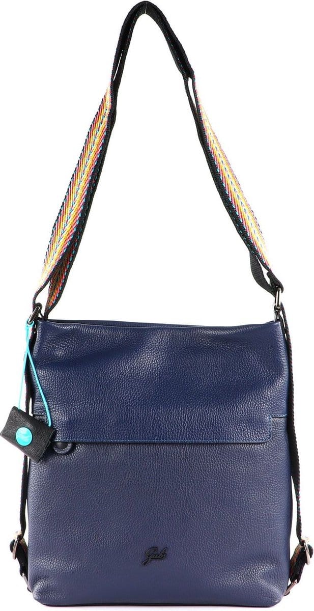 Gabs Leren Schoudertas Clarissa TG Shoulderbag Inchiostro Blu Donkerblauw
