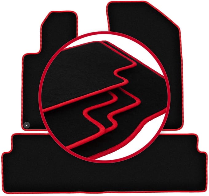 CARLUX-RED automatten voor: Peugeot 508 RXH achter compleet (2010-2018)