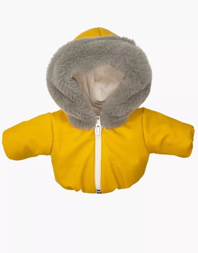 Minikane Gordi Poppenkleding Winterjas Geel 34 cm