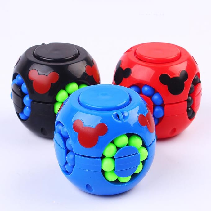 Mode Fidget Spinner Rubik's Cube Grappig Roterende Magische Kubus Kinderen Puzzel Speelgoed Geschenken Stress Relief 1Pc