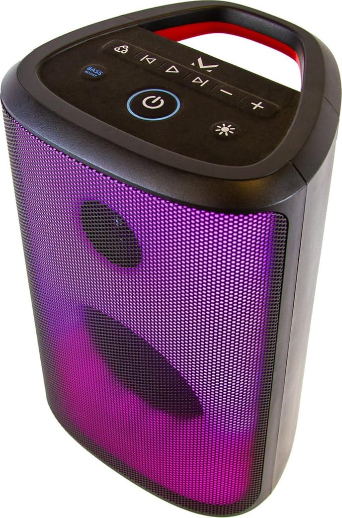 Draagbare Bluetooth Speaker met 300W P.M.P.O, LED Lichteffecten en IPX5 Waterdicht
