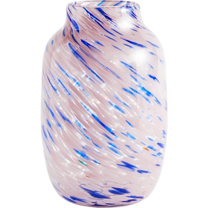 HAY Splash Vaas - L round - light pink / blue