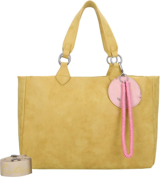 Fritzi aus Preußen Schoudertas Izzy Vintage Shoulder Bag Light Curry Mosterdgeel