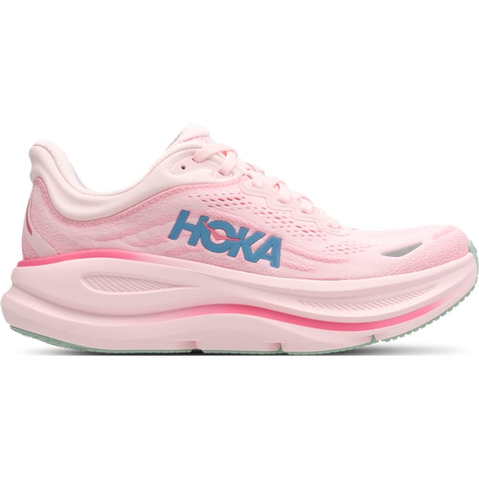 Hoka Bondi 9 Sneakers Dames - Roze - Maat 36 - Mesh/Synthetisch