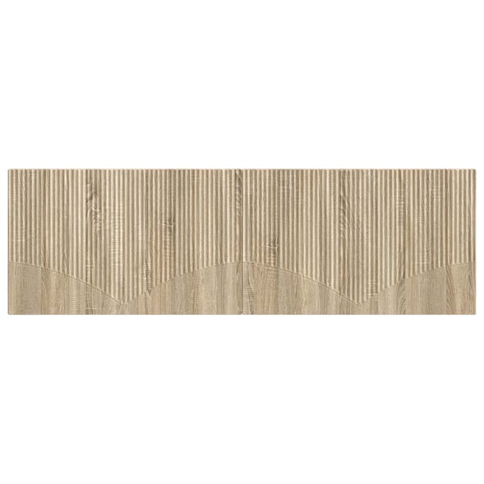 vidaXL - Wandgemonteerd - Hoofdbord - HOORN - Sonoma - Eiken - Bewerkt - hout