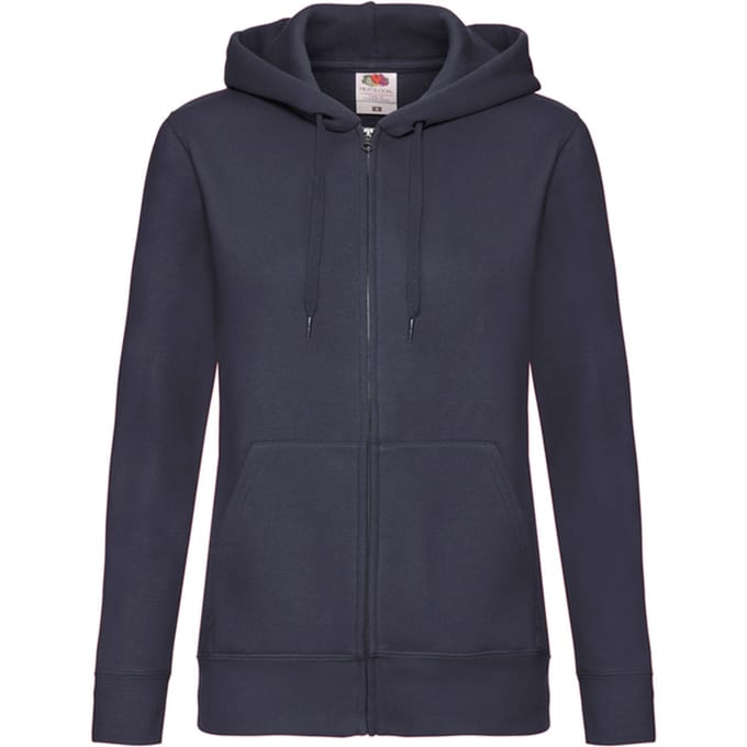 Fruit of the Loom Dames/Dames Premium Sweat Hoodie (Deep Navy)