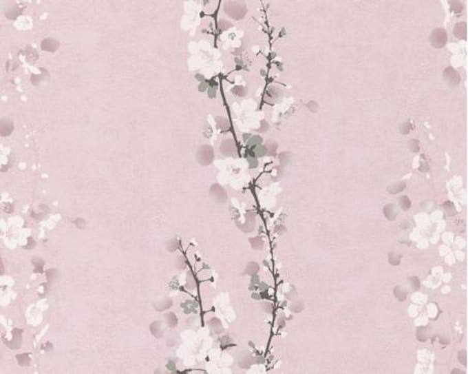 ROSE BLOEMEN VLIES BEHANG 953234