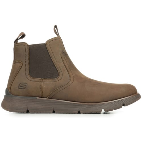 Skechers Augustino Paulo heren chelseaboot - Bruin - Maat 44