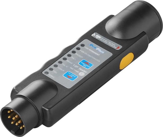 ProPlus Stekkertester - 13-polig - Test knipperlichten, achterlichten, remlichten en mistlampen - 12V