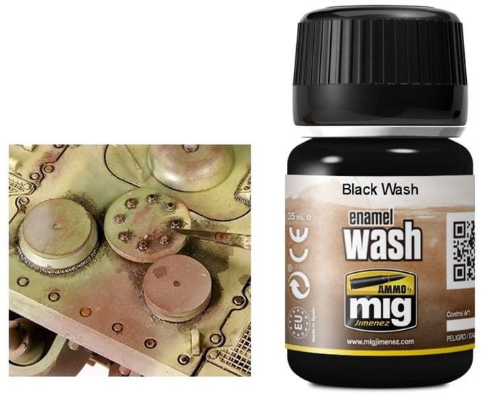 AMMO by Mig Jimenez Modelbouwdecoratie - MIG 1011 Black Wash Effecten potje