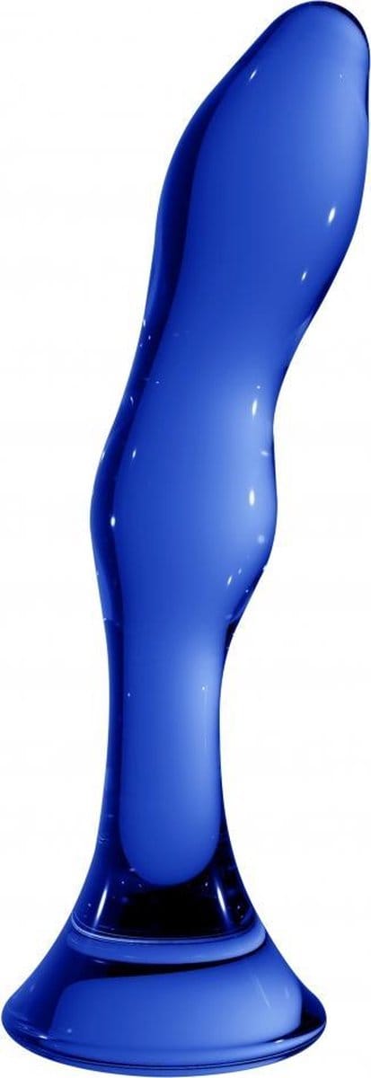 Chrystalino Gallant Glazen Dildo - Blauw