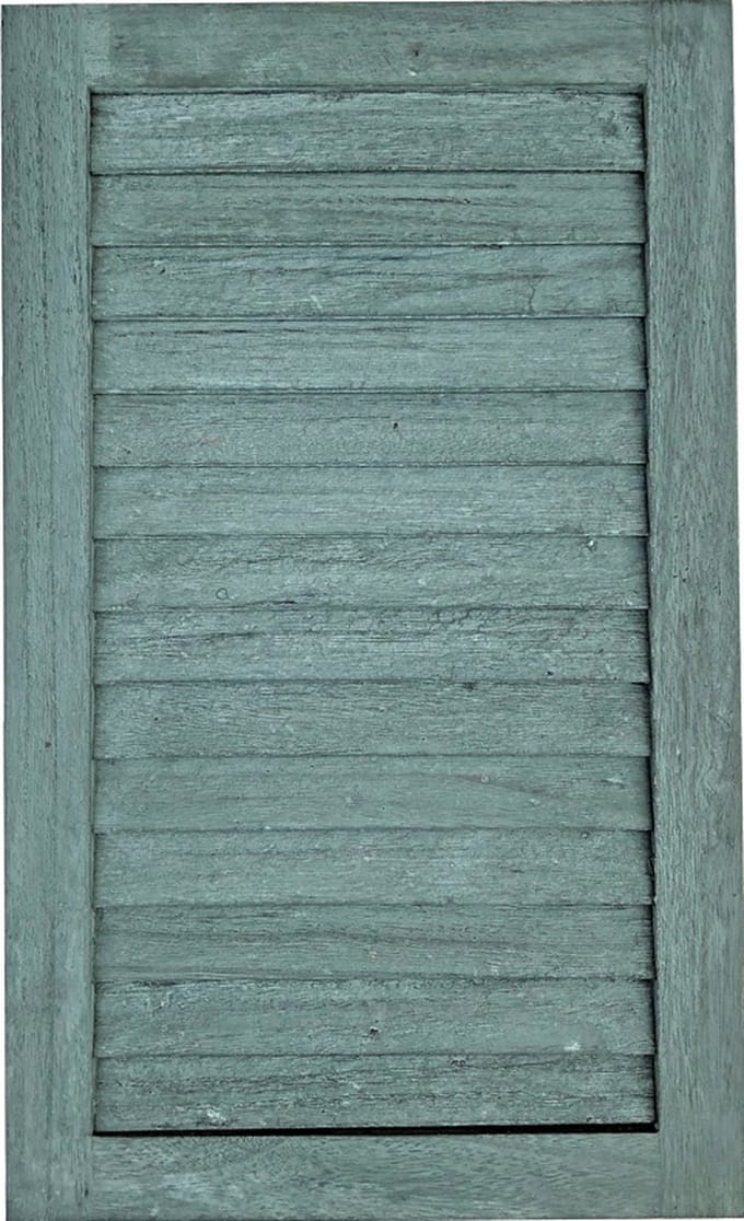 Lavandoux - Louvre Shutter Paneel - Khaki Greenwash - 48 x 29 cm