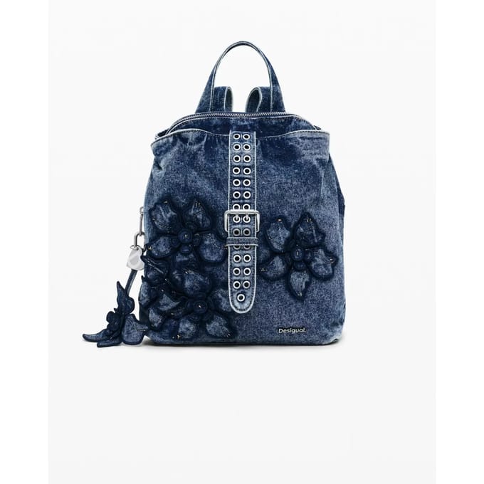 Desigual vrijetijdsrugzak rugzak Curio Denim Mini Backpack Denim Dark Blue donkerblauw