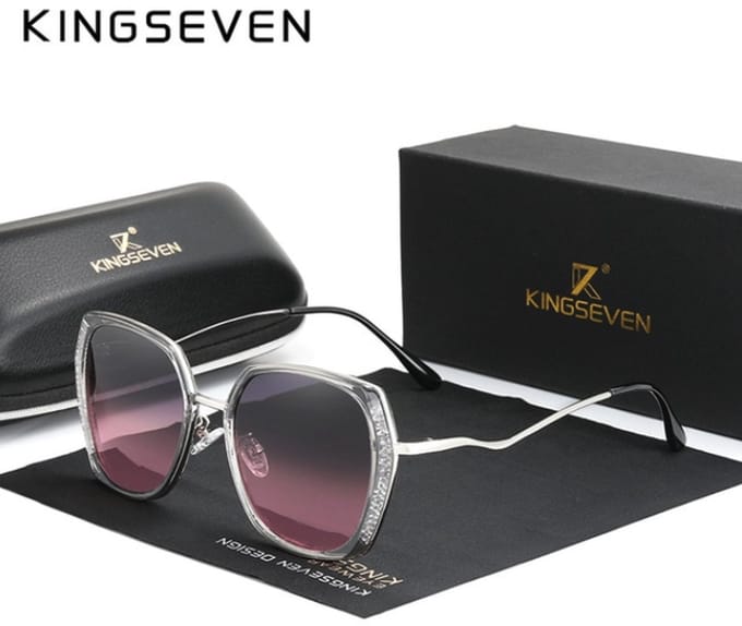 KingSeven Roze - Butterfly met UV400 en polarisatie filter - Z211