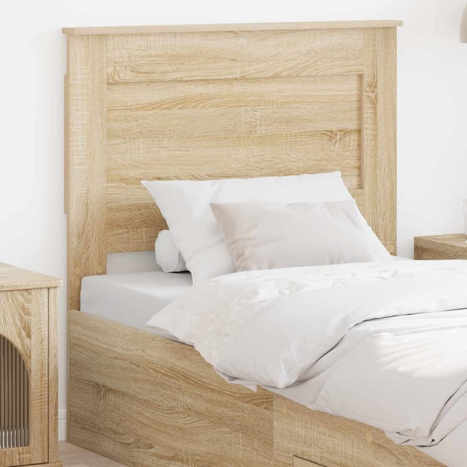 vidaXL Hoofdbord Sonoma Eiken Bewerkt hout
