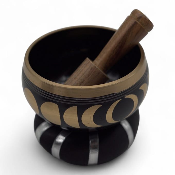 Maanfase klankschaalset - Zwart 10,7 cm