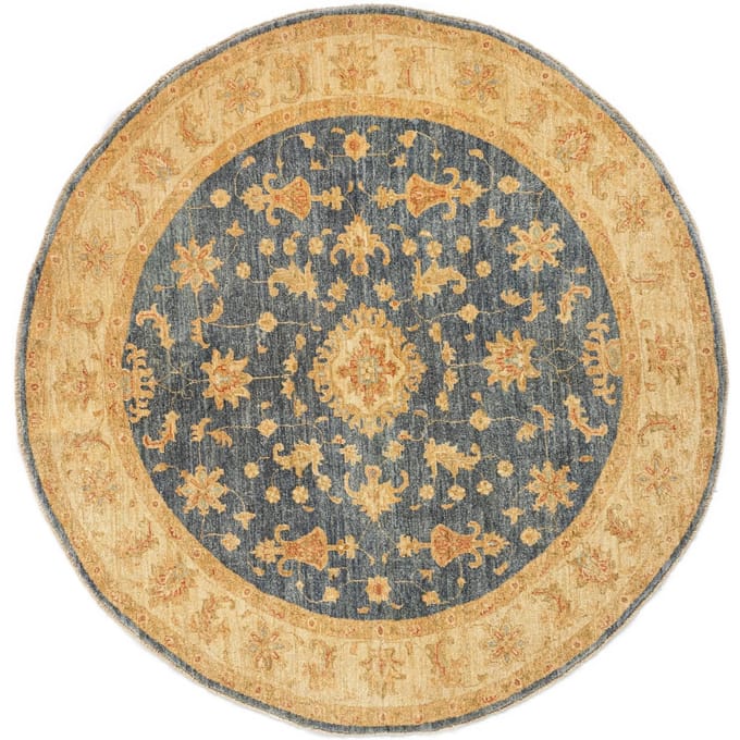 Vloerkleed Cerise rond wol | Hadorn