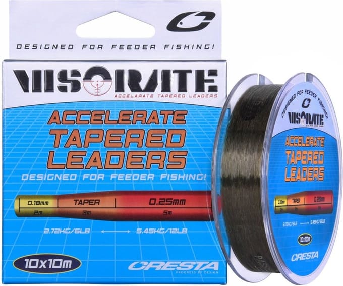 Cresta Accelerate Tapered Leaders 10x10m 0.18-0.25mm