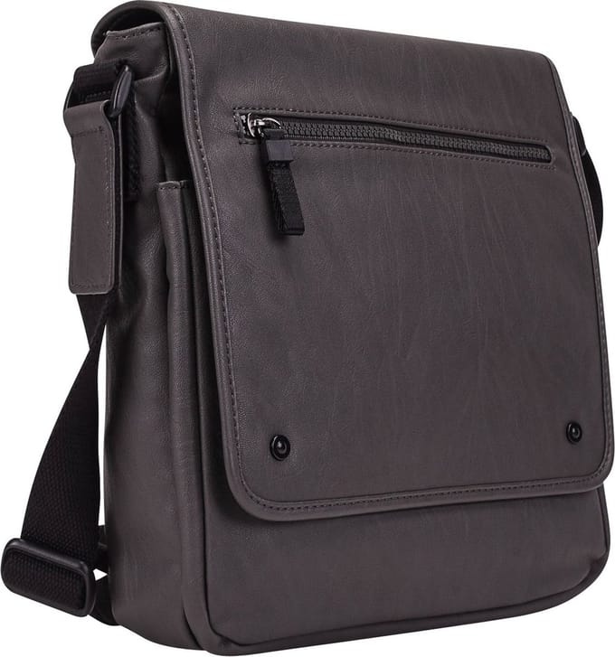 LEONHARD HEYDEN Schoudertas Laptoptas met laptopvak Cult Messenger Bag M Grey Grijs
