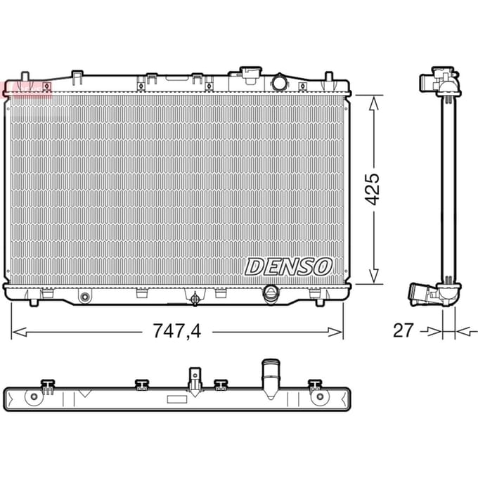 Radiator DENSO DRM40052
