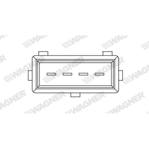 Sensor, smoorkleppenverstelling WAGNER THR00028