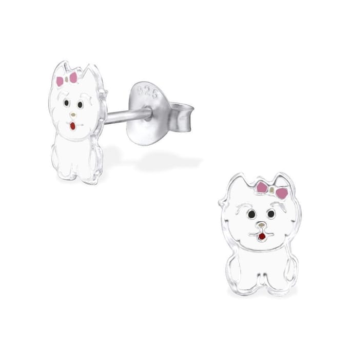 Princess Oorbellen Capucijn - 925 Zilver E-Coating - Poes - 6x9mm