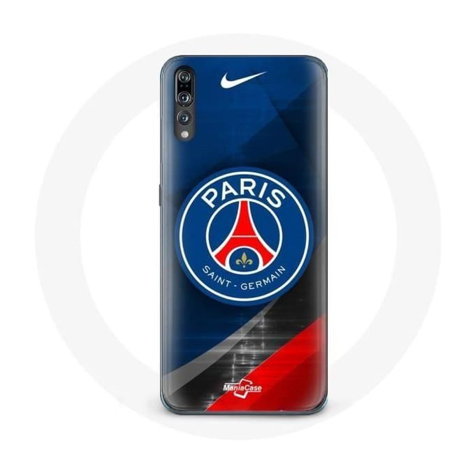 Coque pour Huawei P20 - PSG - Paris Saint Germain - Souple - Noir - Protection
