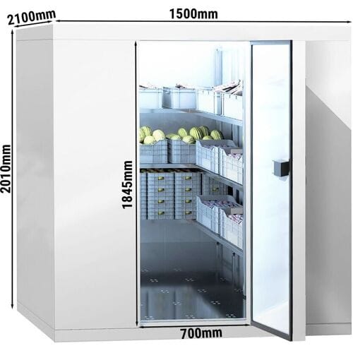 GGM Gastro Kühlzelle - 1500x2100mm - 4,8m³ Zilver