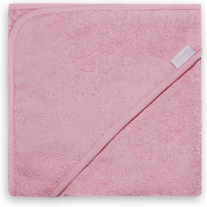 Funnies Badcape | Roze | 80x80 cm | 100% Katoen | Badstof