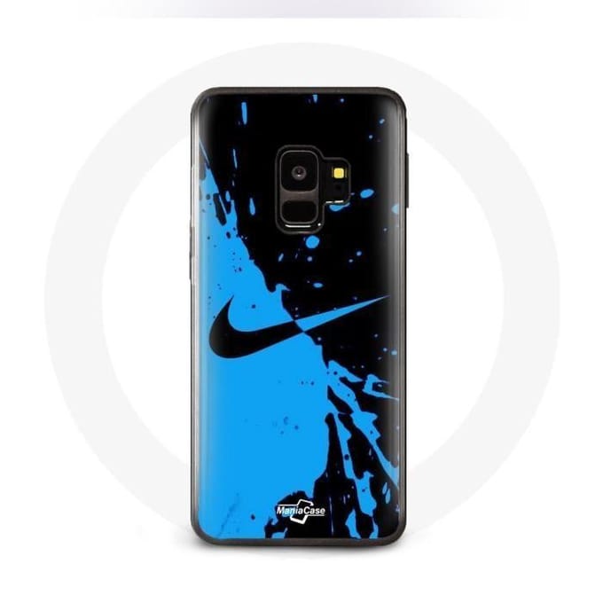 Coque pour Samsung Galaxy S9 plus Nike Logo Bleu et Noir