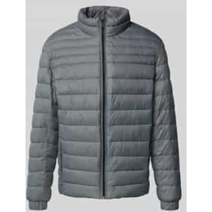 Slim fit gewatteerd jack met opstaande kraag, model 'ODEN2'