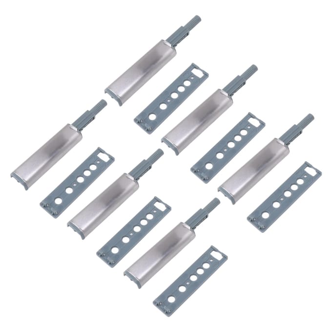 16 stuks Push Open Latch Heavy Duty Roestvrij Staal Push Release Latch voor Kast Deur Lade white
