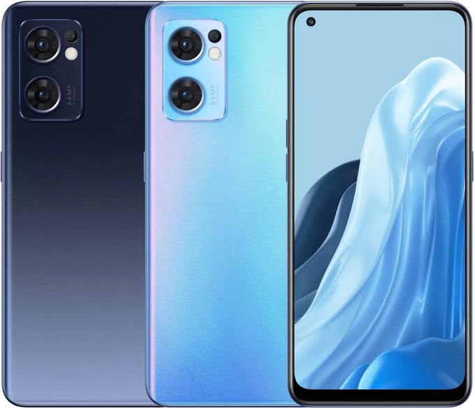 Smartphone Oppo Reno 7 5G Dimensity 900 Black 8 GB RAM 256 GB 6,4"