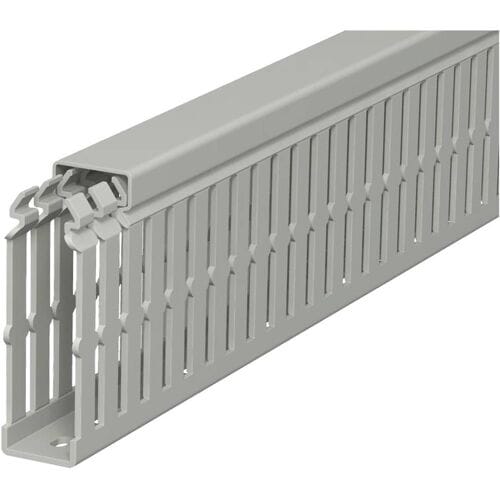 OBO Bettermann 6178420 Kabelgoot (l x b x h) 2000 x 25 x 75 mm 1 stuk(s) Steen-grijs