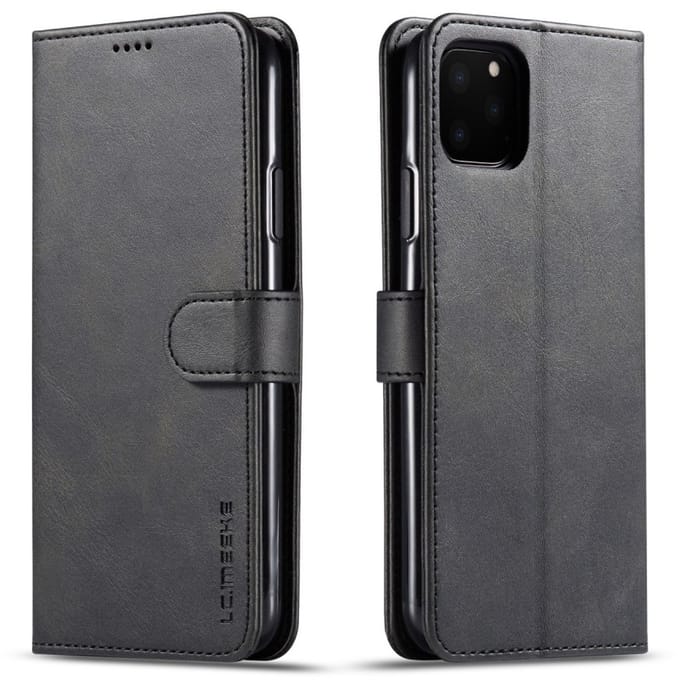 LC.IMEEKE Wallet / portemonnee hoesje voor iPhone 11 Pro max - zwart