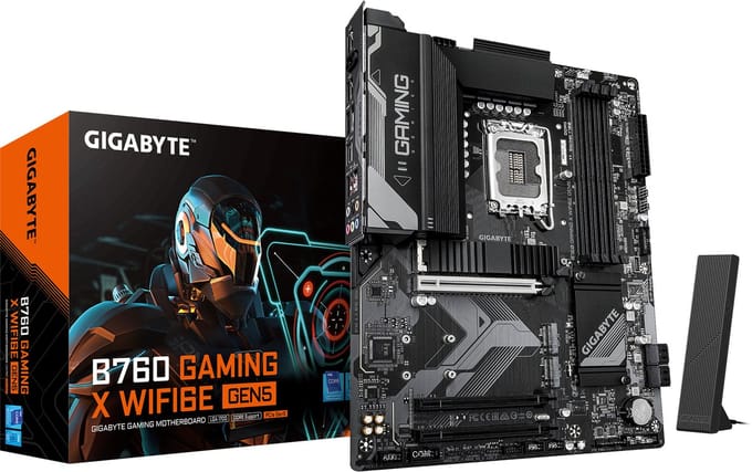 GIGABYTE B760 GAMING X WIFI6E GEN5 Moederbord - Intel B760 - Intel LGA1700 - DDR5 RAM - ATX