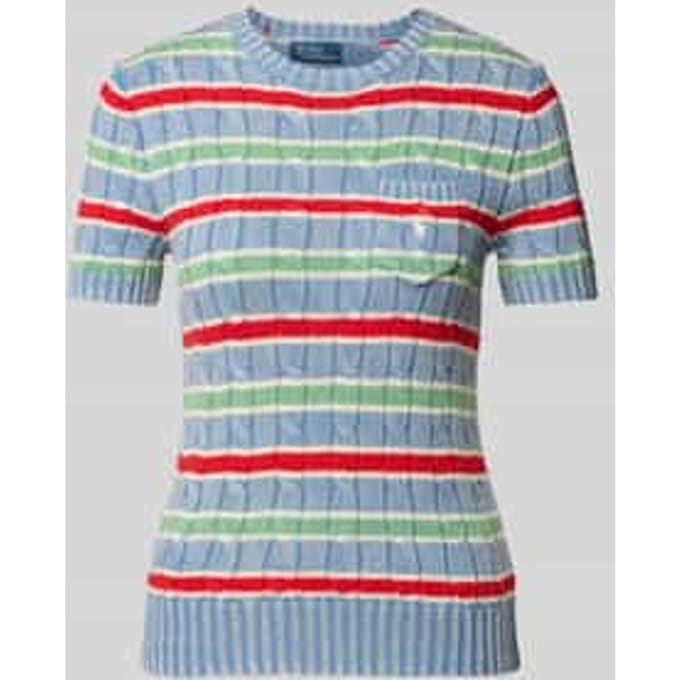 Gebreide pullover met borstzak