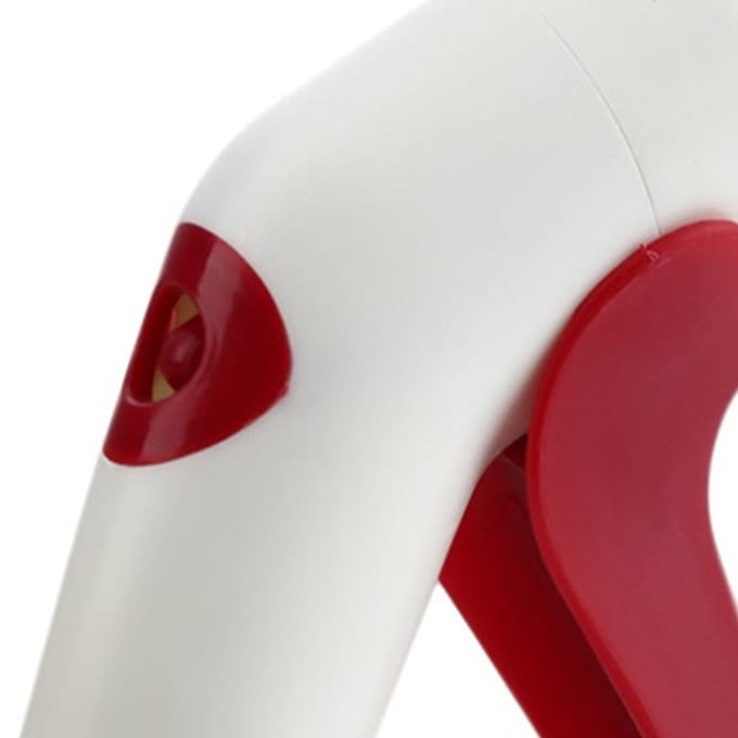 Creatieve Plastic Kersenpitters Snelle Zaadverwijderaar Handheld Fruit Nucleaire Corer Keukengereedschap white