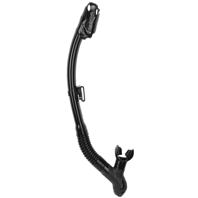 Tuba de plongée pour baleine Flexible professionnel Sec Équipement de snorkeling sous-marin Black gray