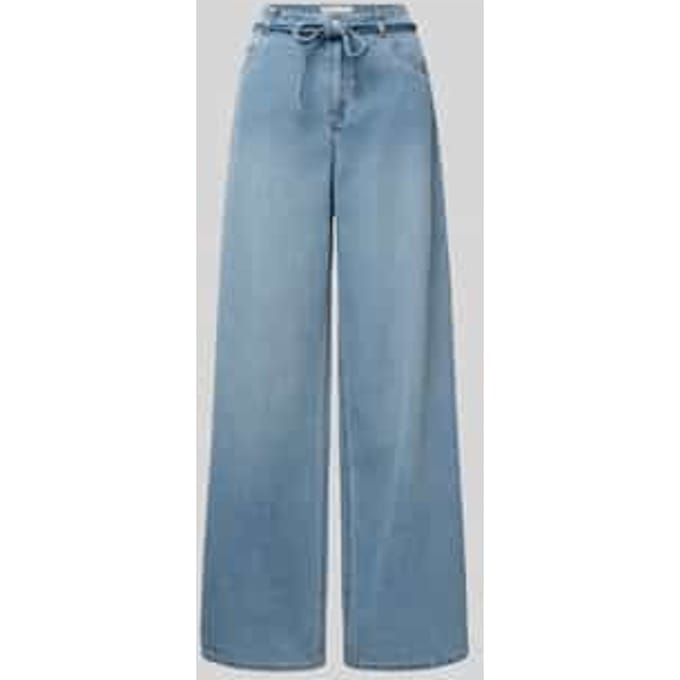 Loose fit jeans met strikceintuur, model 'MAISY'