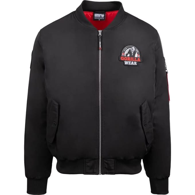 Gorilla Wear Covington Bomber Jacket - Zwart - S