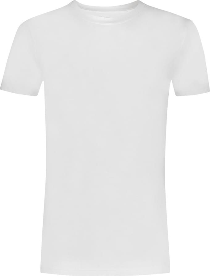 Ten Cate Basics t-shirt high neck wit 2-pack voor Heren | Maat M