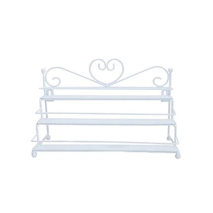 3-laags hart nagellak plank cosmetische display standhouder rack organizer white