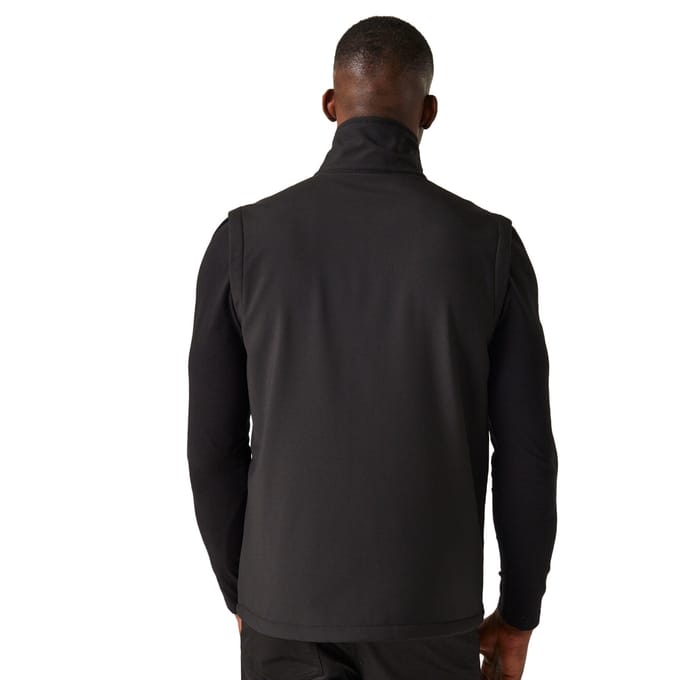 Regatta Heren Navigate Softshell 2-laags bodywarmer (Zwart/Lijkgroen)
