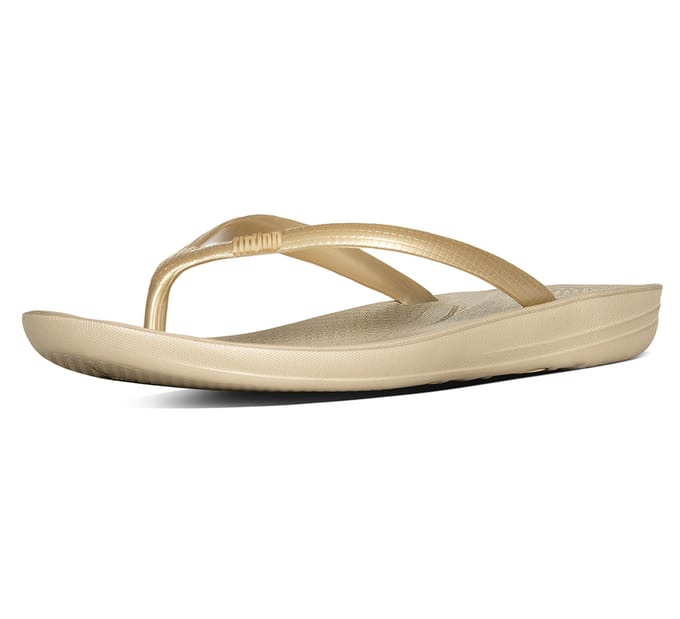 FitFlop Iqushion Ergonomic Flip-Flops TPU Dames Slippers - Gold