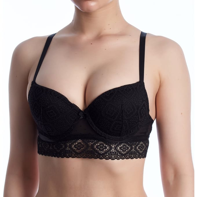 AMAYA Dames Kant Ondersteunende Push-Up Beha