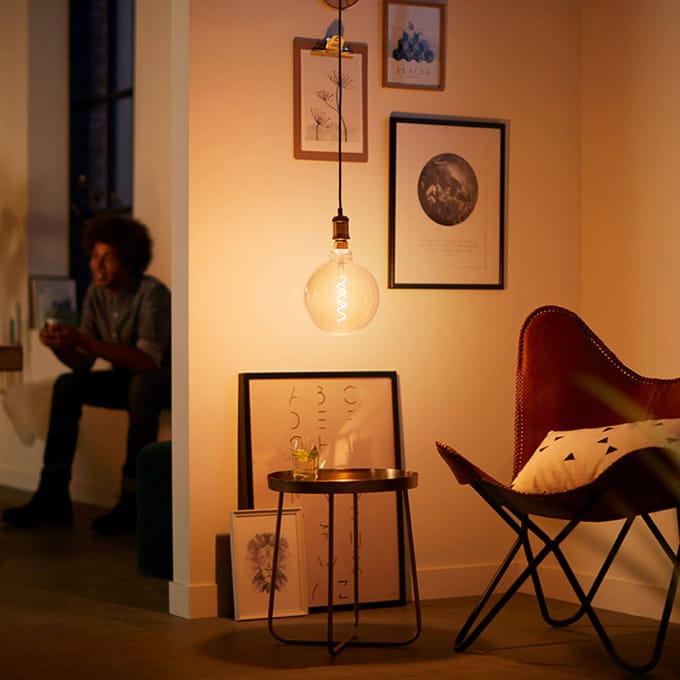 Philips Hue Philips Vintage hanglamp E27, roségoud