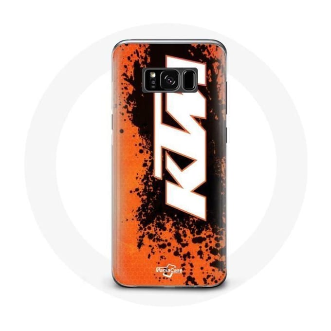 Coque - KTM - Samsung Galaxy S8 - Souple - Logo blanc - Orange blanc