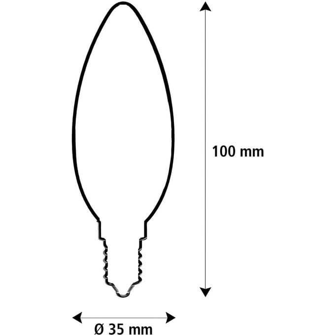 SEGULA LED Elegant Line E14 3W kaars 2.200 K filament dimbaar