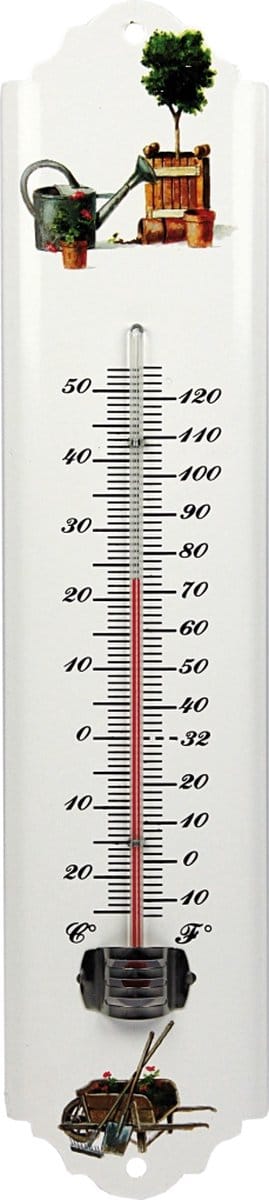 Talen Tools - Thermometer - Metaal - Min/Max - 30 cm - Wit